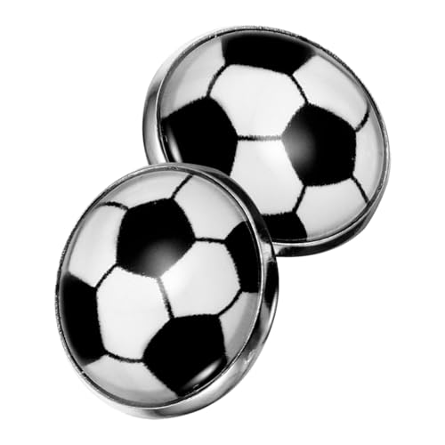 FOMIYES 2 Paare Fußball Ohrringe Sportschmuck Teenager Anhänger Imitation Ball Design für Sportfans Party von FOMIYES