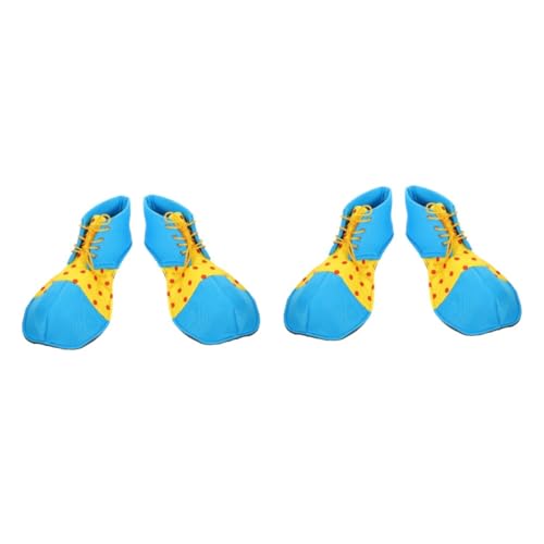 FOMIYES 2 Paare Halloween Clown Schuhe Cosplay Kostüm Requisite Große Leichte Clownschuhe für Erwachsene und Jugendliche Party Bühnenauftritt Zubehör von FOMIYES