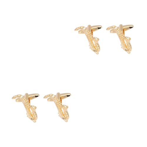 FOMIYES 2 Paare Herren Manschettenknöpfe Saxophon Design Cufflinks Stilvolle Krawattennadel für Männer zu Weihnachten Valentinstag Geburtstagen Hemdelemente FOMIYES 2 Paare Herren Manschettenknöpfe Saxophon Design Cufflinks Stilvolle Krawattennadel für Männer zu Weihnachten Valentinstag Geburtstagen Hemdelemente von FOMIYES
