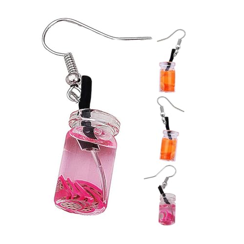 FOMIYES 2 Paare Leichte Verspielte Obst ohrringe mit Orange Drachenfrucht design Kreative Damen Hängeohrringe aus Komfortablem Legierungs material für Weihnachten und Halloween Partys von FOMIYES