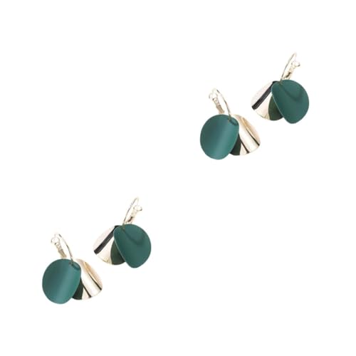 FOMIYES 2 Paare Moderne Fashion Ohrringe Damen Ohrhänger Grün Farbton Stylische Dangler Ohrschmuck für Alltag Party von FOMIYES