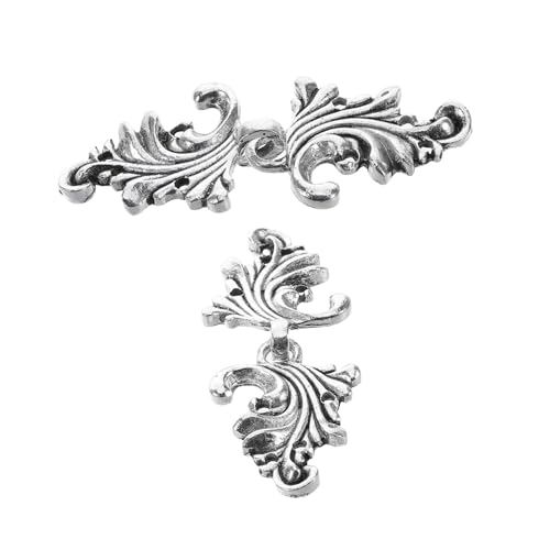 FOMIYES 2 Paare Vintage Pin Clip Teilig Retro Metallklammern für Pullover Cardigans und Schals Kleine Dekorative Broschen für Kleidung Vielseitige Verschlüsse zur Größenanpassung und von FOMIYES