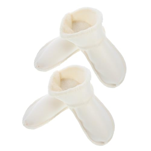 FOMIYES 2 Paare Winter Clogs Innenfutter Weiche Abnehmbare Plüsch Einlegesohlen für Damen Gartenschuhe Wärmende Leichte und Waschbare Futtereinlagen für Herbst und Winter Cremeweiß von FOMIYES