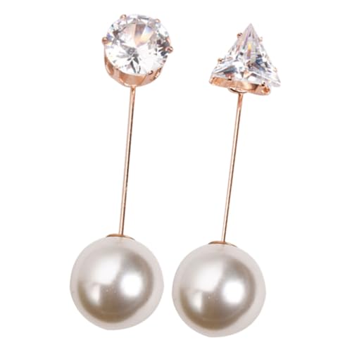 FOMIYES 2 STÜCK Retro Perlen Brosche mit Blütenblättern Metall Schmucknadeln für Damen Einfache Schalspange Vielseitig für Kleidung Tücher und Stolen Stilvolles Vintage Design von FOMIYES