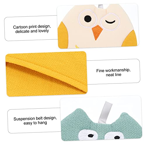 FOMIYES 2 STÜCK Teiliges Cartoon Badetuch Weiche Baumwolle Polyester Waschhandschuhe mit Süßem Tiger Design Hohe Wasseraufnahme Langlebig Angenehmes Badezubehör für Jungen und Mädchen von FOMIYES