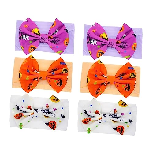 FOMIYES 2 Sätze 3tlg Halloween Kinder Stirnband Säuglingshaarband Haarwickel Für Neugeborene Halloween-haarband Schleifen-turban Für Kinder Haarschmuck Requisiten Kleinkind Stoff Baby von FOMIYES