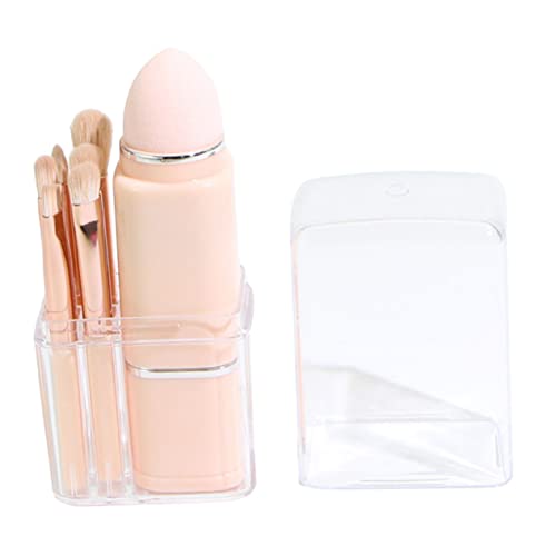 FOMIYES 2 Sätze 8 in 1 Make-up-pinsel Reise-make-up-pinsel Lidschatten-applikator Bilden Lippenbürste Make-up-pinsel Mit Losem Puder Doppelkopf Plastik Rosa Kosmetikpinsel Reisen von FOMIYES