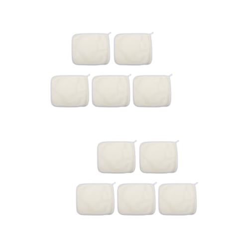 FOMIYES 2 Sätze Badetuch Gesichtstuch Tücher Abs Kühlung Reiniger Gesendet Mikrofaser Peeling Trocknen Pavillon Saftig Schwämme Waschlappen Schnappt Wischen Wäscher Psa Beige 5 Stück * 2 von FOMIYES