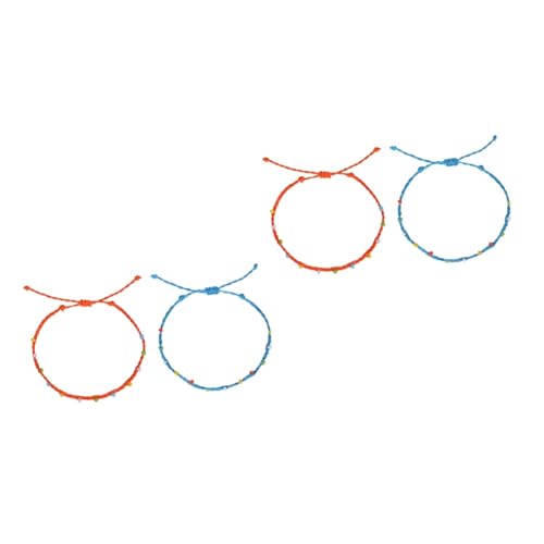 FOMIYES 2 Sätze Bohemian Fußkettchen Mit Quasten Handgefertigte Farbenfrohe Damen Fußschmuck Mehrschichtiges Design Für Täglichen Gebrauch 2 Stücke * 2 von FOMIYES