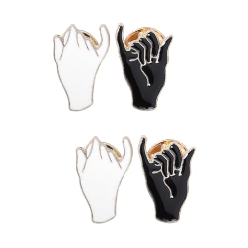 FOMIYES 2 Sätze Brustnadel Freundschaftsbrosche Schwarze Weiße Anstecknadel Für Kleidung Rucksack Pullover Geschenkidee Für Freunde Stilvolle Modeaccessoires Für Besondere 2 Stück * 2 FOMIYES 2 Sätze Brustnadel Freundschaftsbrosche Schwarze Weiße Anstecknadel Für Kleidung Rucksack Pullover Geschenkidee Für Freunde Stilvolle Modeaccessoires Für Besondere 2 Stück * 2 von FOMIYES