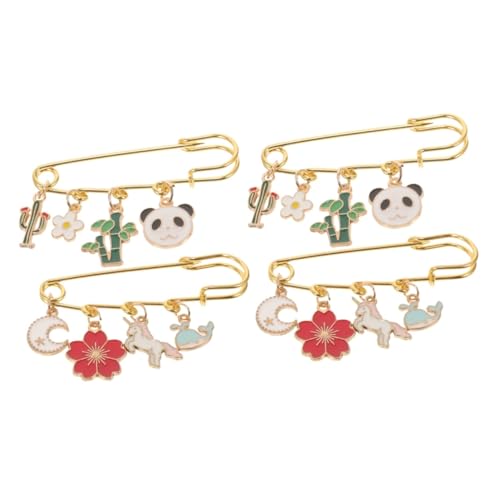 FOMIYES 2 Sätze Cartoon Brosche Knopf Gürtel Frau Kleidung Spanner Schnallen Hose Brosche Broschennadel Kleidersicherheitsbrosche Broschen Für Frauen Legierung 2 Stück * 2 von FOMIYES