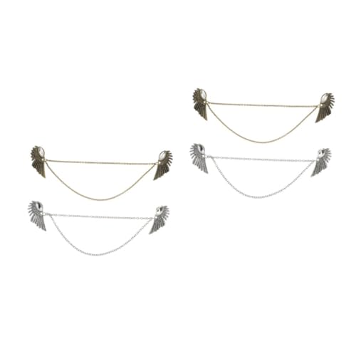 FOMIYES 2 Sätze Clips Vintage Angel Wing Brosche Für Pullover Strickjacken Klammern Mit Quasten Sicherer Halt Für Shirts Kleidung 2 Stücke * 2 von FOMIYES