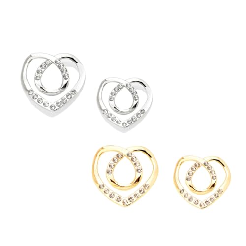 FOMIYES 2 Sätze Damen Schal Clips Hochwertige Kleidung Knöpfe Silber Und Gold Dekorative T Shirt Ringe Für Modeaccessoires Fixieren Und Verschönern Von Oberteilen 4 Stücke * 2 von FOMIYES