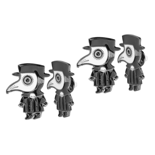 FOMIYES 2 Sätze Doctor Broschen Frauen Kleidung Dekorationspin Schwarzer Emaille Anstecker Für Kleidung Schals Hüte Vielseitiger Punk Für Verschiedene Anlässe 2 Stück * 2 von FOMIYES
