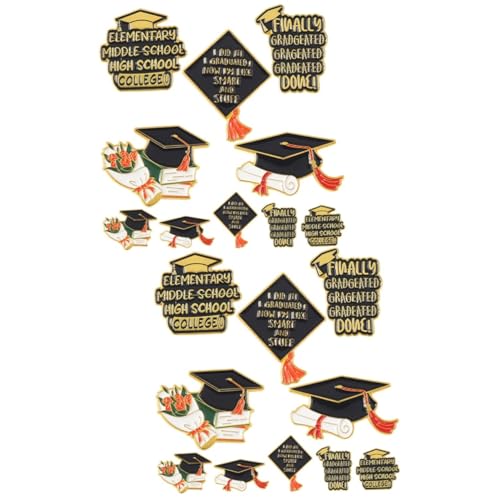 FOMIYES 2 Sätze Graduation Cap Brosche Teiliges Anstecknadel Für Kleidung Taschen Hüte Mit Einzigartigem Sicherheitsdesign Für Absolventen Abschlussfeiern 10 Stück * 2 FOMIYES 2 Sätze Graduation Cap Brosche Teiliges Anstecknadel Für Kleidung Taschen Hüte Mit Einzigartigem Sicherheitsdesign Für Absolventen Abschlussfeiern 10 Stück * 2 von FOMIYES
