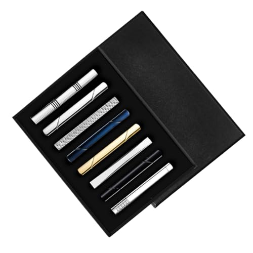 FOMIYES 2 Sätze Krawattenklammer-set Krawatten Für Männer Zubehör Business-krawattenstange Krawattenklammern Für Männer Einzigartig Krawattenclip Clip- Fliegeklammern Kupfer 8 Stücke * 2 von FOMIYES