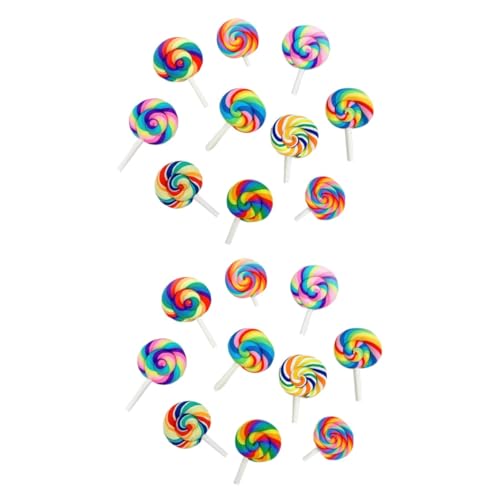 FOMIYES 2 Sätze Lollipop Broschen Kawaii Dekorative Anstecknadeln Für Taschen Kleidung Lustige Vielfältige Designs Zufällige Muster 10 Stück * 2 von FOMIYES
