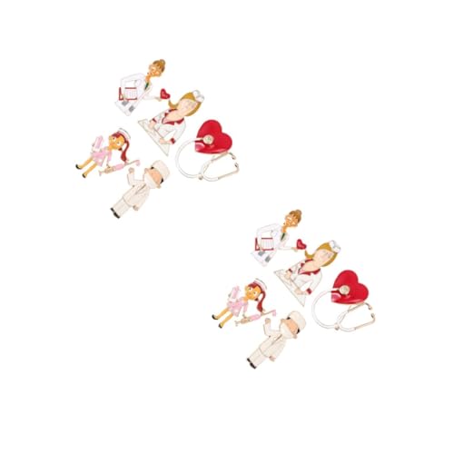 FOMIYES 2 Sätze Teiliges Brosche Medizinischer Schmuck Für Ärzte Krankenschwestern Persönliches Hochwertige Anstecknadeln Für Kleidung Taschen Hüte 5 Stücke * 2 von FOMIYES