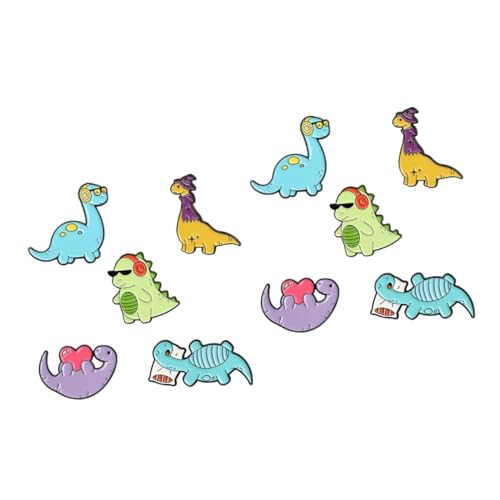 FOMIYES 2 Sätze Teiliges Bunte Dinosaurier Broschen Kreative Cartoon Anstecknadel Für Kleidung Und Taschen Langlebig Und Für Erwachsene 5 Stücke * 2 von FOMIYES