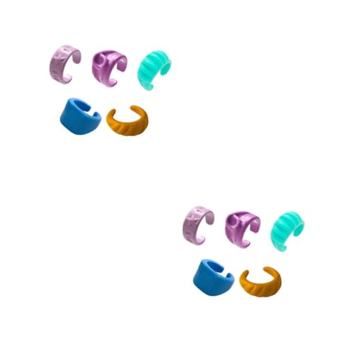 FOMIYES 2 Sätze Teiliges Finger Ringe Kreative Macaron Candy Farbige Schmuckstücke Für Als Für Partys Geburtstage Und 5 Stücke * 2 von FOMIYES