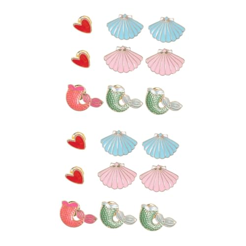 FOMIYES 2 Sätze Teiliges Kreatives Cartoon Broschen Für Frauen Niedliche Meerestern Brustnadel Langlebigem Dekorieren Von Kleidung Taschen Besondere Anlässe 9 Stück * 2 von FOMIYES