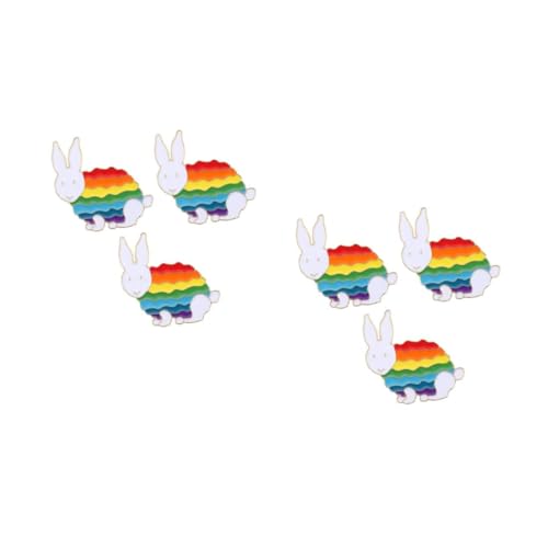 FOMIYES 2 Sätze Teiliges Regenbogen Tier Brosche Emaille Anstecknadel Für Frauen Kreative Kleidung Dekoration Für Taschen Hüte Und Alltag 3 Stück * 2 von FOMIYES