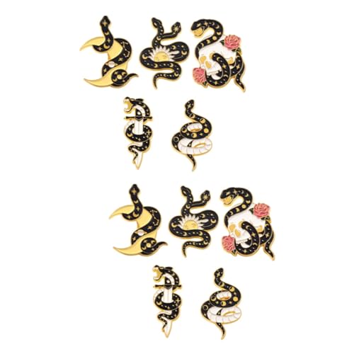 FOMIYES 2 Sätze Teiliges Schlangen Broschen Eleganter Anstecker Für Frauen Einzigartiges Design Für Kleidung Hüte Taschen Perfektes Für Besondere Anlässe 5 Stück * 2 von FOMIYES
