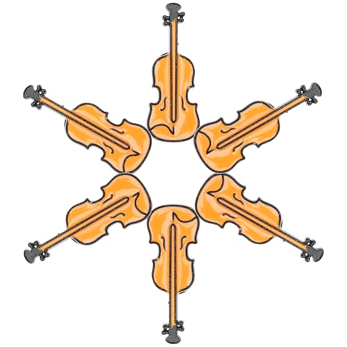 FOMIYES 2 Sätze Violin Broschen Für Damen Und Herren Anstecknadeln Für Kleidung Metall Instrumente Kreative Dekoration Für Anlässe Wie Weihnachten Oder Geburtstage 6 Stück * 2 von FOMIYES