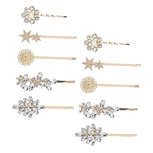 FOMIYES 10stücke Stern Haarspange Mit Blumen Design Haarclips Für Frauen Strass Haarnadeln Für Verschiedene Frisuren von FOMIYES
