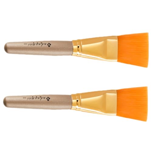 FOMIYES 2 Stck Gesichtsmaske Pinsel Weiche Bürste für Schlamm Maske Applikator Kosmetikpinsel Wiederverwendbar Waschbar Sanft zur Haut für Zuhause und Profi Anwendung von FOMIYES