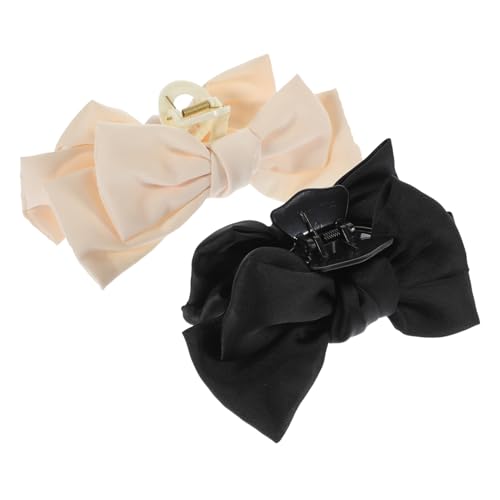 FOMIYES 2 Stck Große Haarklammern Stabile Krallenclips mit Dekorativer Schleife Leichte Schmerzfreie Haarklammern für Damen Geeignet für Dickes und Praktische Stylinghilfe von FOMIYES