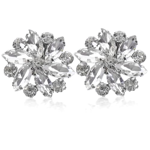 FOMIYES 2 Stck Kristallblumen Schuhclips Schuhschnallen Dekorative Schuhanhänger für Pumps Hochzeit Elegante Abnehmbare Schuhdeko Damen Party von FOMIYES