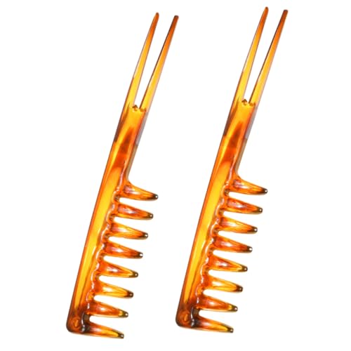 FOMIYES 2 Stck Teiliges Herren Styling kamm aus Robustem Kunststoff Breitzinkiger Leichter Friseurkamm für Schonendes Haarstyling und Einfache Handhabung als Geschenk für Männer von FOMIYES
