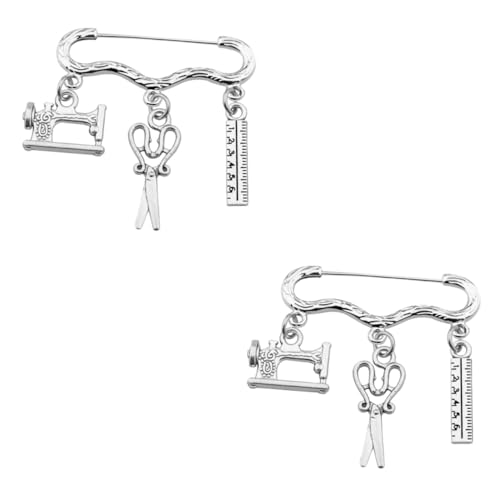 FOMIYES 2 Stck. Dekorative Brosche Nähmaschine Modell Kreatives Kleidungsdesigner Accessoire für Kleidung Taschen Schals und für und Besondere Anlässe von FOMIYES