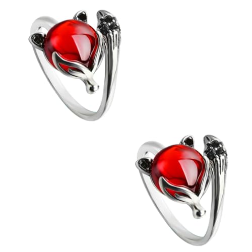 FOMIYES 2 Stck. Modischer Handring mit Einzigartigem Design für Damen Verstellbarer Stilvoller Schmuck für Besondere Anlässe und Alltagslooks von FOMIYES