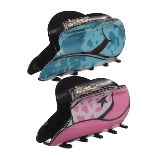 FOMIYES 2 Stck. Pferdeschwanz-clip-kopfbedeckung Klauen-haarspangen Für Frauen Haarspangen Für Kleinkinder Clip- Accessoires Für Friseure Kleine Haarspangen Haarklammer Haarnadel Acryl von FOMIYES