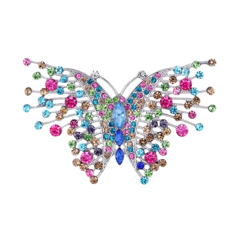 FOMIYES 2 Stck. Vintage Brosche für Damen Extravaganter Brustpin mit Kreativen Design Farbenfrohen Strasssteinen für Kleidung Taschen Hüte Stilvolles zur Dekoration von FOMIYES