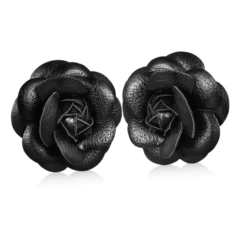 FOMIYES 2 Stk. Schuhclips Lederblumen Schwarz mit Duckbill Broschen Satin für Damen Handgenähte Abnehmbare Schuhdekorationen Modische Blumenclips für High Heels Sandalen und Stiefel FOMIYES 2 Stk. Schuhclips Lederblumen Schwarz mit Duckbill Broschen Satin für Damen Handgenähte Abnehmbare Schuhdekorationen Modische Blumenclips für High Heels Sandalen und Stiefel von FOMIYES