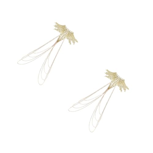 FOMIYES 2 Stück Aesthetic Lace Body Chain für Damen Körperkette Goldene Kette für Strand Partys Vielseitiger Schmuck für Besondere Anlässe von FOMIYES