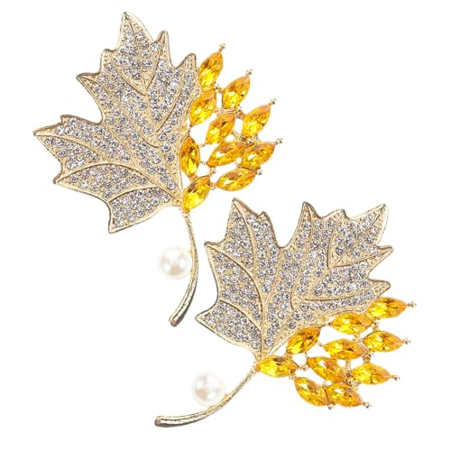 FOMIYES 2stücke Vintage Ahornblatt Brosche Für Frauen Anstecknadel Für Mode Schal Und Kleidung Für Thanksgiving-partys Und Herbstliche Outfits von FOMIYES
