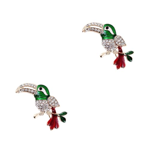 FOMIYES 2 Stück Alloy Brosche mit Handgefertigte Lange Schnabelvogel Brosche für Damen Modisches Accessoire für Kleider Schals Hochzeiten Vielseitig Einsetzbar Eleganter Schmuck für von FOMIYES