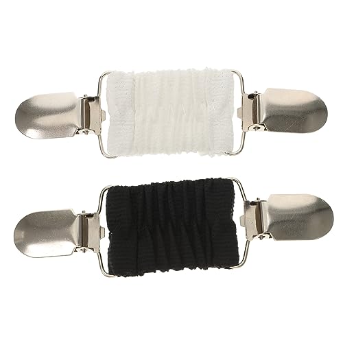 FOMIYES 2stücke Strickjackenclips Für Damen Dehnbare Clips Zum Verschließen Von Pullovern Und Schals Schwarz-weiß Für Kleidung Und Accessoires von FOMIYES