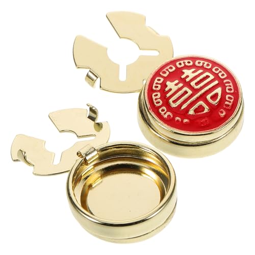 FOMIYES 2 Stück Anzug Hochzeitsbrosche elegante Manschettenknöpfe Frauen Broschennadeln Manschettenknöpfe für Damenhemden Knopfclips aus Legierung Knopfabdeckung Zinklegierung Golden von FOMIYES