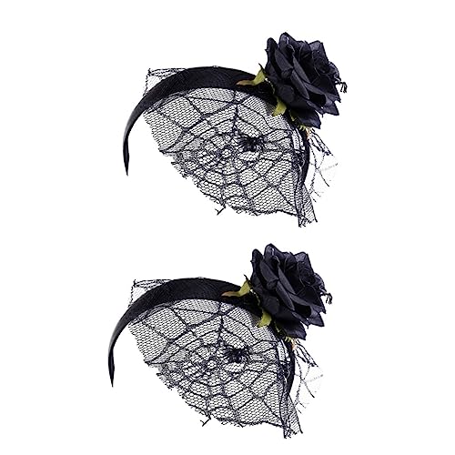 FOMIYES 2st Halloween Hexe Haarreifen Halloween-foto-requisite Haarschmuck Für Kostümpartys Halloween-hexe Verkleiden Sich Hexenparty-stirnband Halloween-hexenkostüm Kind Bilden Spinne von FOMIYES