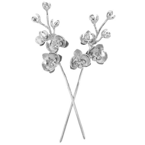FOMIYES 2 Stück Blumen Haarstäbe mit Schmetterlings Orchideen Design Vintage Chinesische Haarnadeln Gebürstete Oberfläche Haarschmuck Accessoires für Frauen Hanfu Hochzeit und Alltag FOMIYES 2 Stück Blumen Haarstäbe mit Schmetterlings Orchideen Design Vintage Chinesische Haarnadeln Gebürstete Oberfläche Haarschmuck Accessoires für Frauen Hanfu Hochzeit und Alltag von FOMIYES