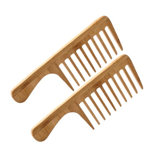 FOMIYES 2 Stück Breiter Zahnung Bambus Haarkamm für Damen Herren Große Zähne Entwirrung Natürliches Styling Retro Ölhaar Look Massage Kamm für Lockiges Dickes Nasses Trockenes Haar FOMIYES 2 Stück Breiter Zahnung Bambus Haarkamm für Damen Herren Große Zähne Entwirrung Natürliches Styling Retro Ölhaar Look Massage Kamm für Lockiges Dickes Nasses Trockenes Haar von FOMIYES