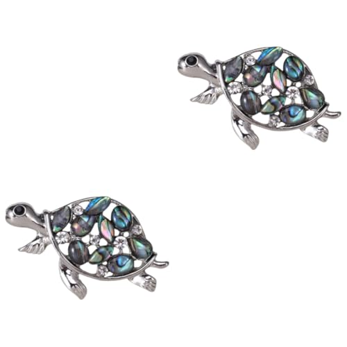 FOMIYES 2 Stück Brosche für Damen Eleganter Anstecker in Schildkrötenform Hochwertigem Legierungsmaterial für Kleidung Hüte Schals Besondere Anlässe von FOMIYES