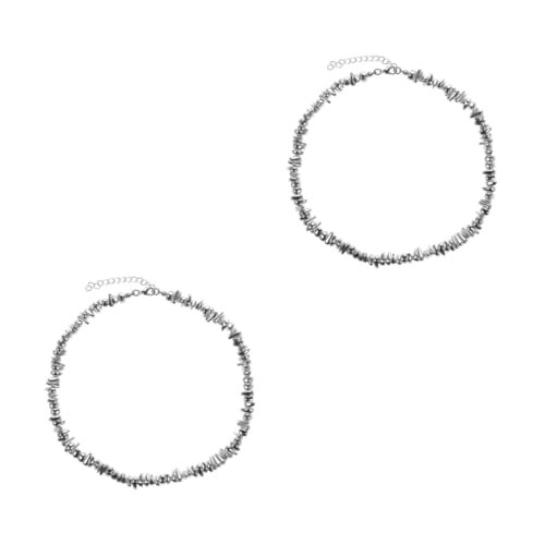 FOMIYES 2 Stück Clavicle Kette Damen Perlen Schmuck Modisch Eleganter Halsreif Sommerlich Vielseitig Tragbar für Frauen Mädchen Party Alltag FOMIYES 2 Stück Clavicle Kette Damen Perlen Schmuck Modisch Eleganter Halsreif Sommerlich Vielseitig Tragbar für Frauen Mädchen Party Alltag von FOMIYES