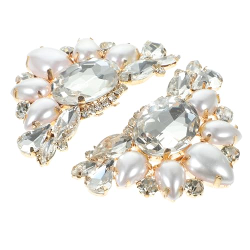 FOMIYES 2 Stück Clips mit Perlen Dekorative Schuhschnallen für Hochzeit Party Besondere Anlässe Abnehmbare Schuhverzierungen für Damen Passend für Pumps High Heels von FOMIYES