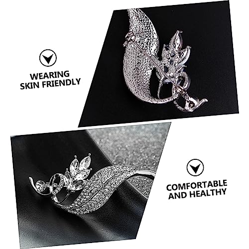FOMIYES 2 Stück Corsage Kragennadel Braut- Hochzeit Junggesellin Party broschen für kleidung Blumenstrauß Kleid Brosche Blumenstrauß Strassbrosche Legierung Strass) von FOMIYES